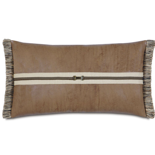 Eastern Accents Aiden Faux Leather Lumbar Pillow Cover & Insert & Reviews Wayfair